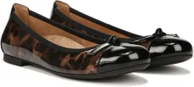 Amorie VIONIC ballet flats, Black/Leopard Patent