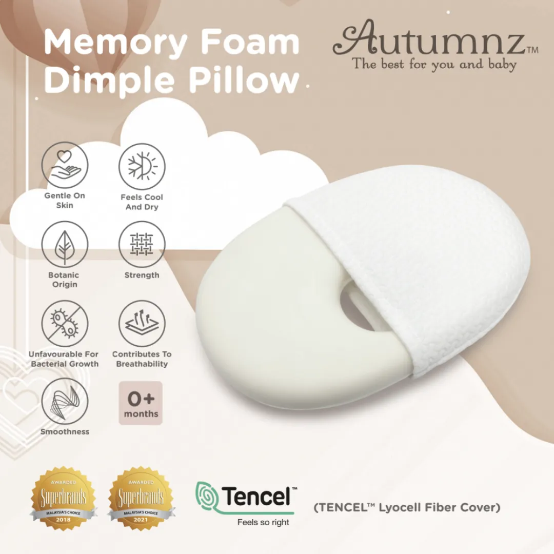 Autumnz Memory Foam Dimple Pillow Tencel Cover (Cover Only)