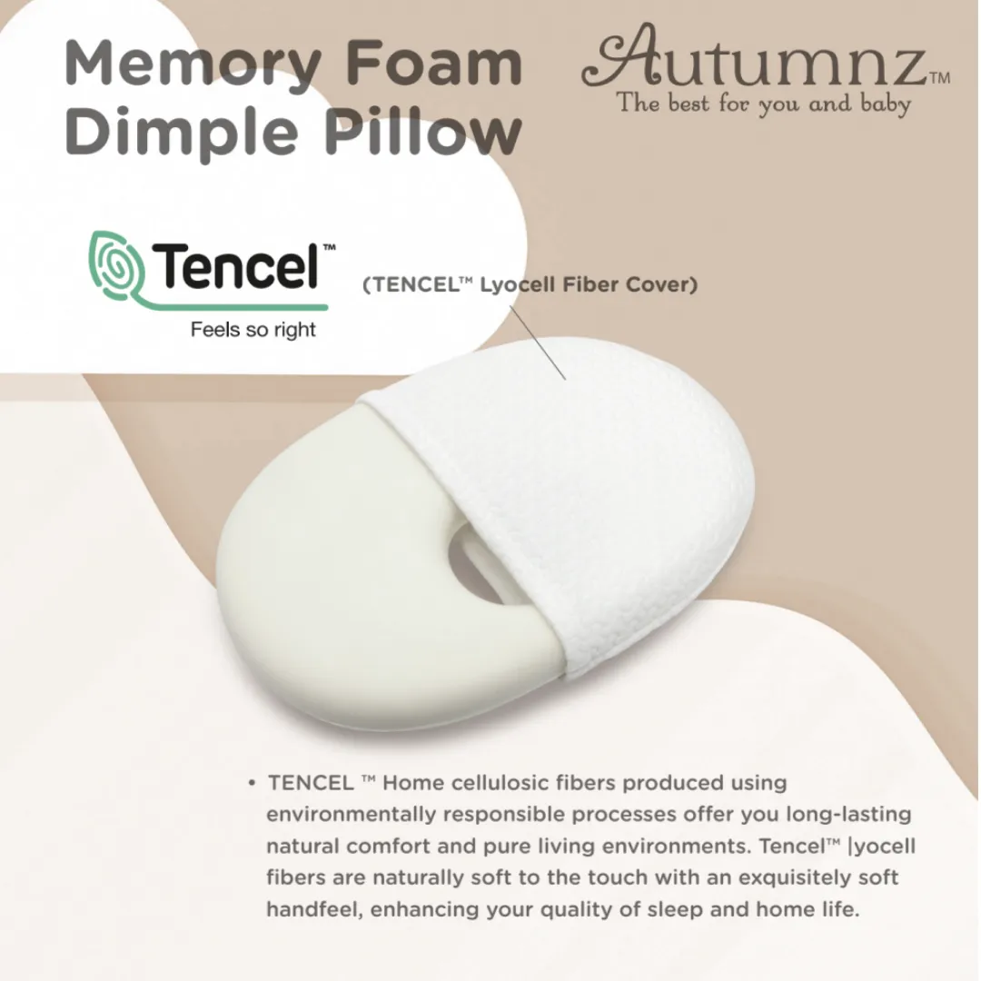 Autumnz Memory Foam Dimple Pillow Tencel Cover (Cover Only)