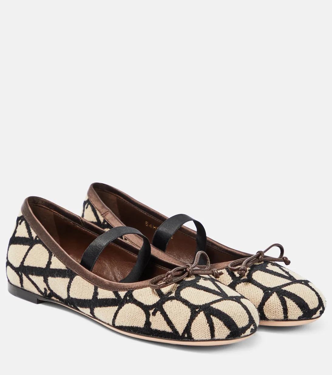 Ballet flats toile iconographe Valentino Garavani, neutral