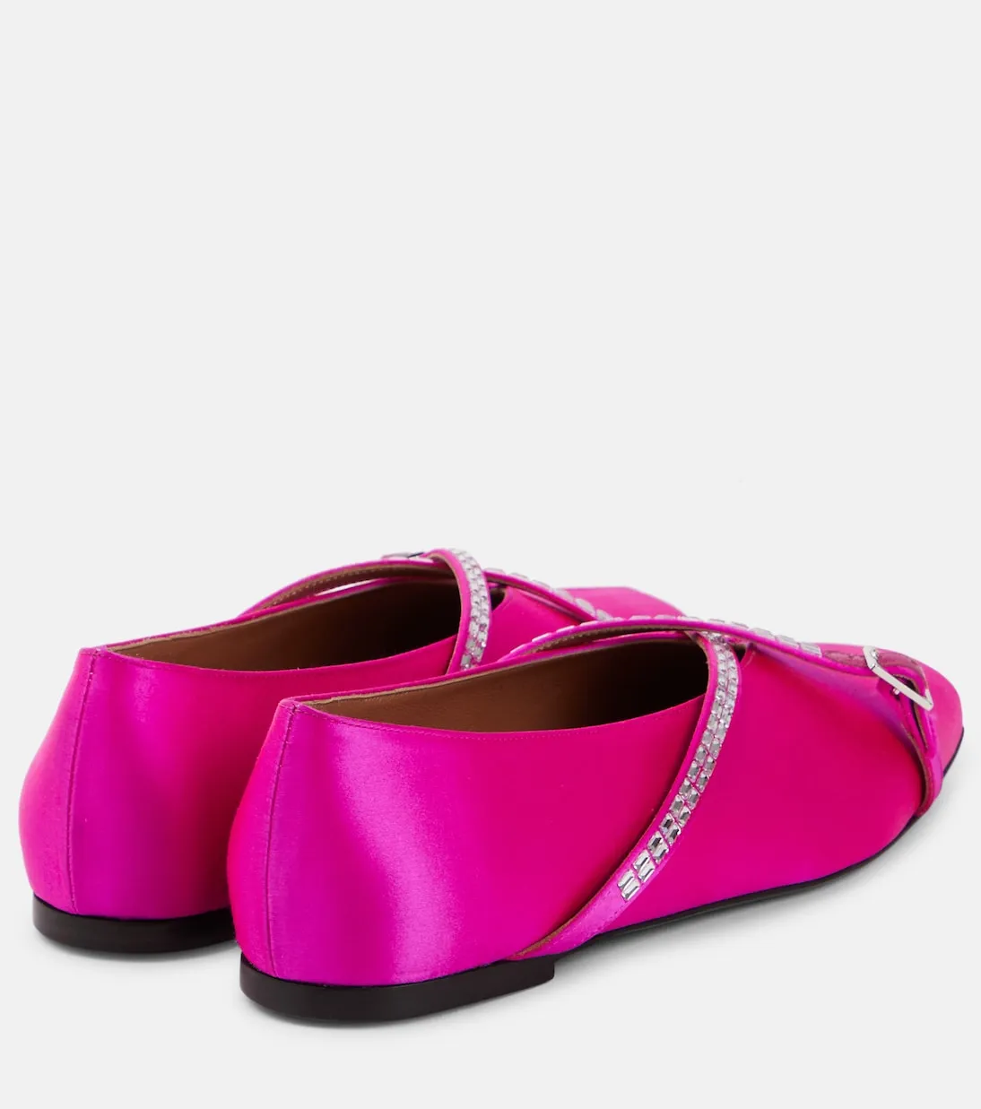 Cara D'Accori satin ballerinas, pink