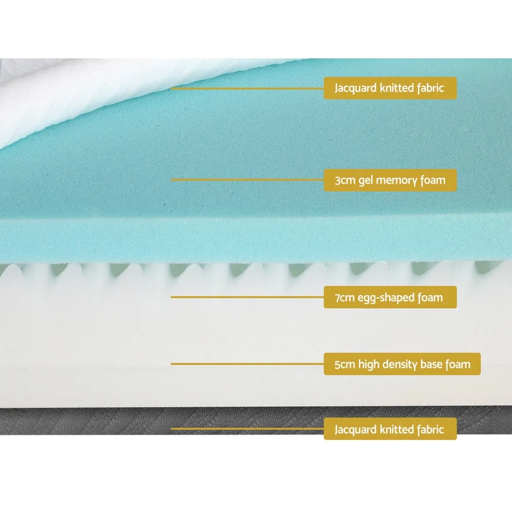 Cool Gel Memory Foam Mattress, Dual-Sided 15cm Double - Giselle Bedding