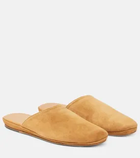 Franco suede slippers The Row, beige