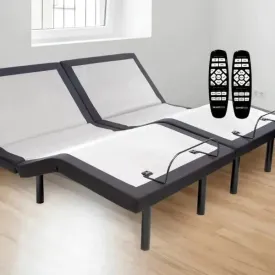 GhostBed Split King Mattress & Adjustable Bed Set