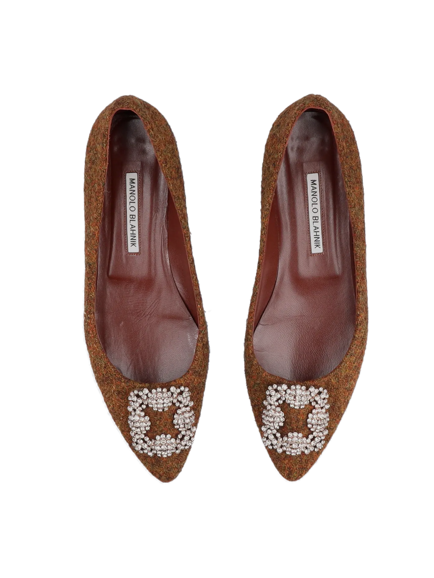 hangisiflat crystal-embellished ballet flats