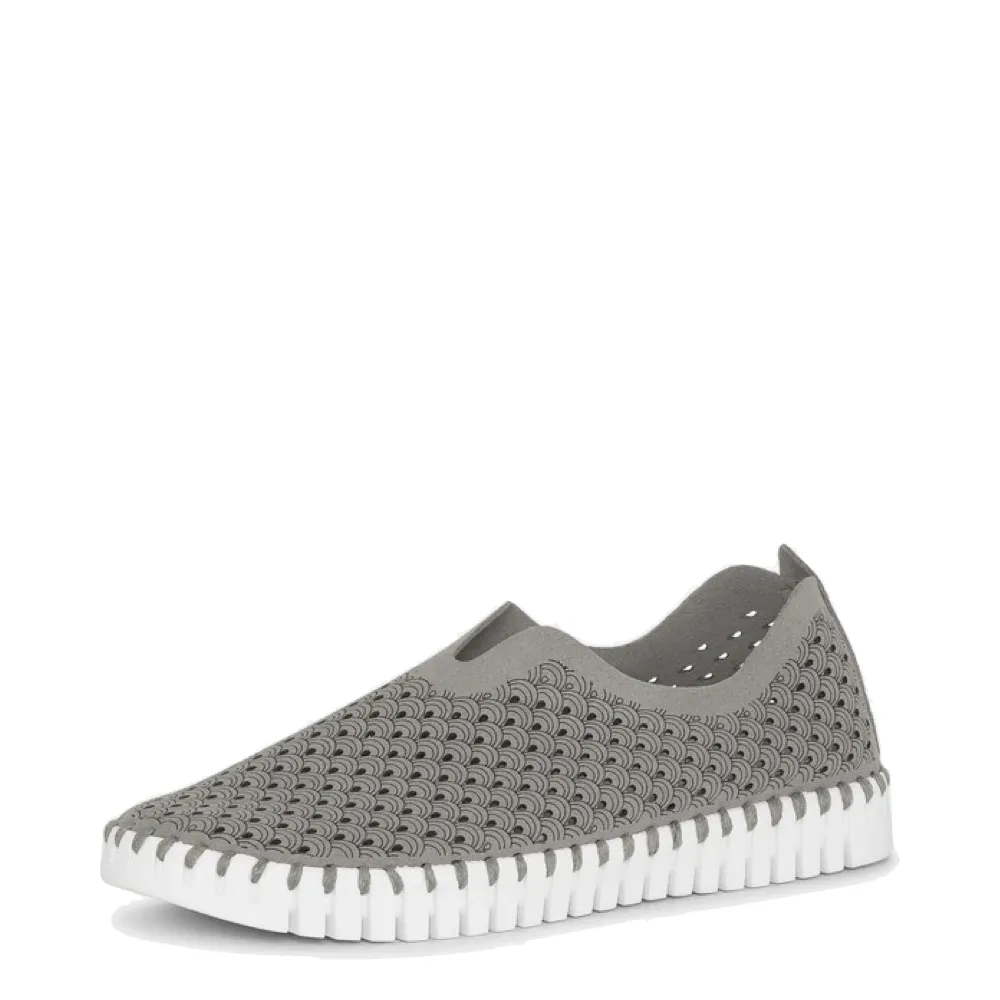 Ilse Jacobsen Women's Tulip 139 Perfed Slip On in Grey