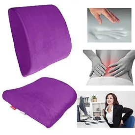 Importikaah Orthopedic Backrest Cushion Pillow with Memory Foam for Lower Back Support