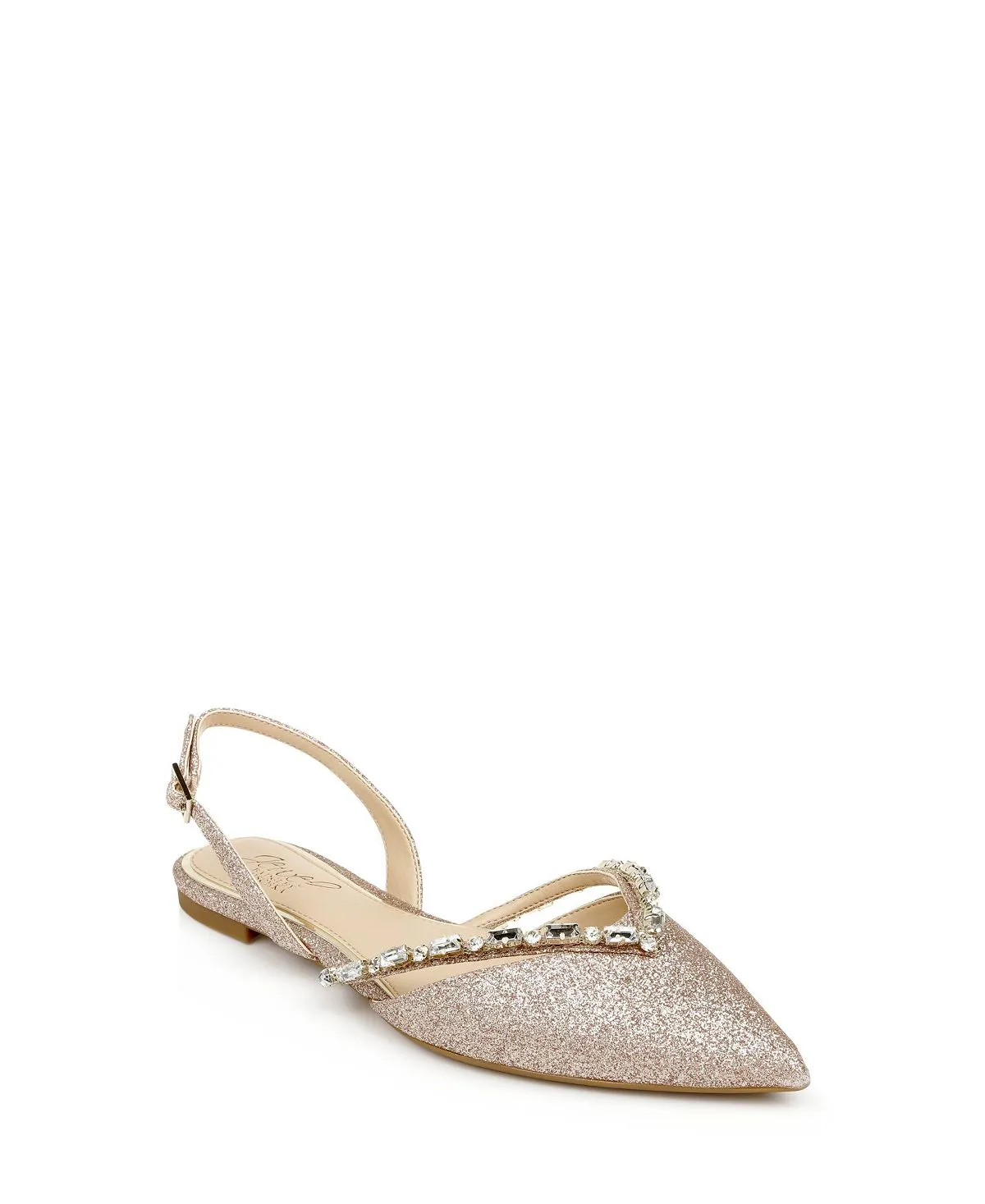 Jewel Badgley Mischka Camden Slingback Evening Flats