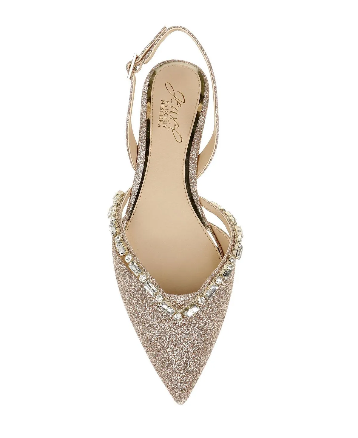 Jewel Badgley Mischka Camden Slingback Evening Flats