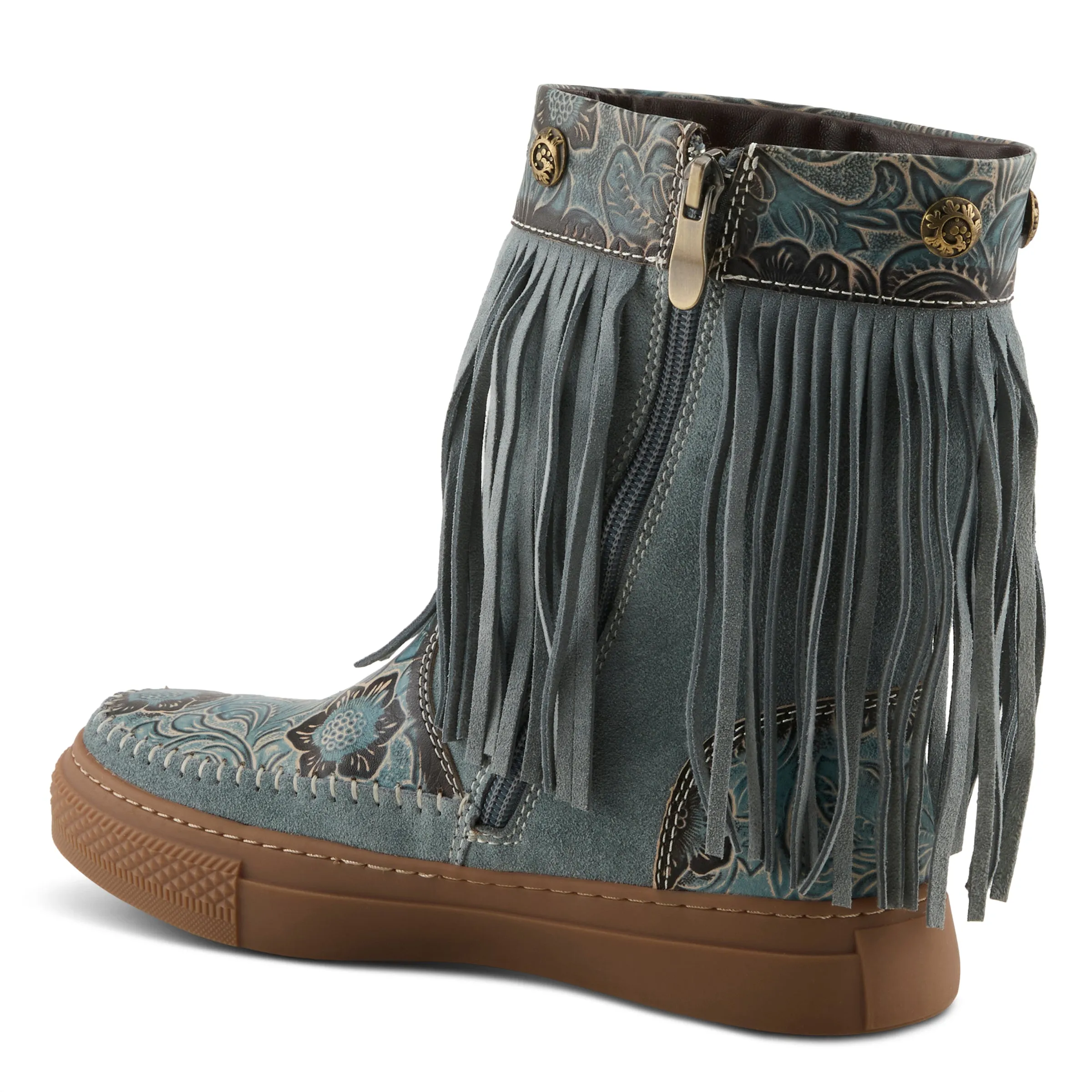 L'ARTISTE FRINGELY WESTERN MID CALF BOOTIE