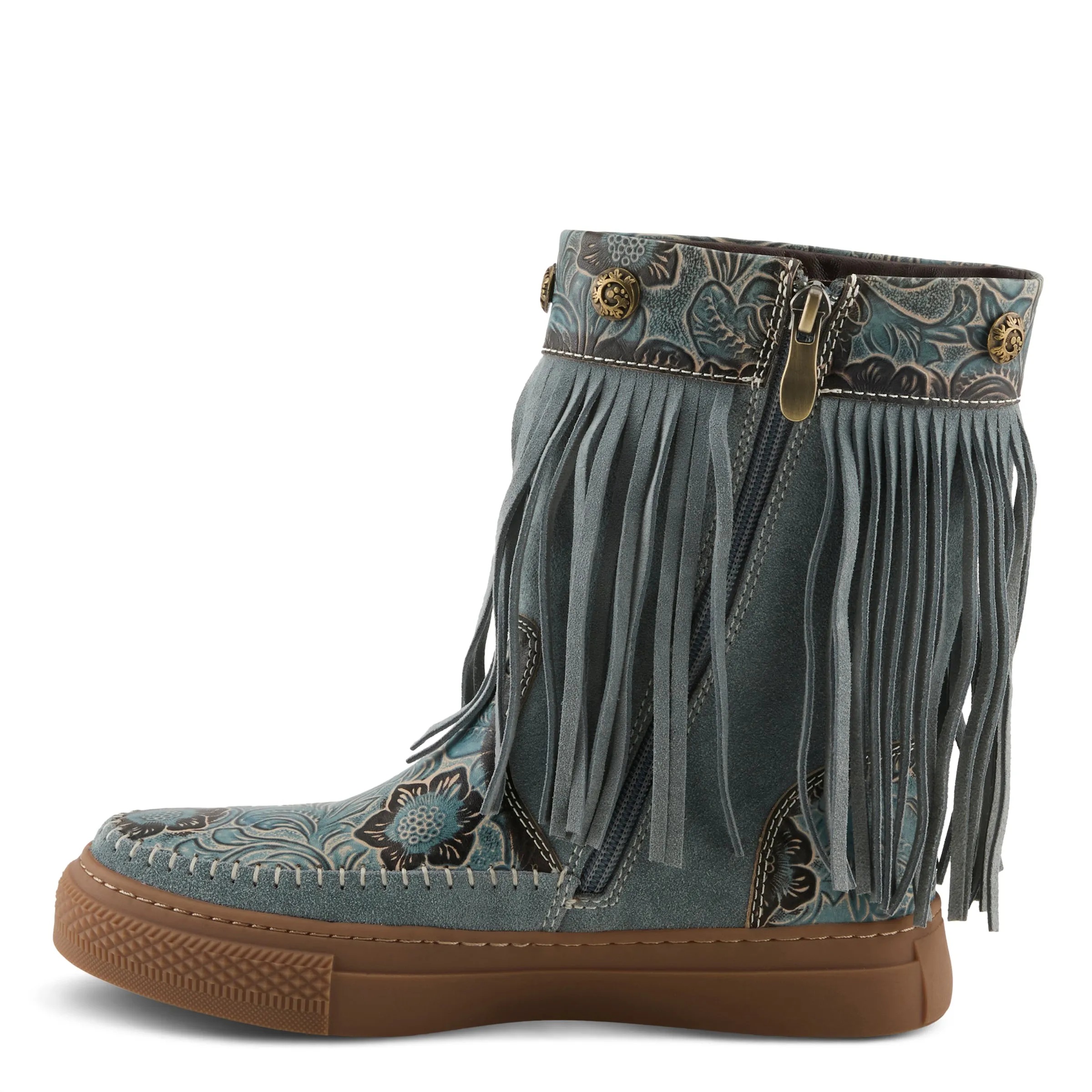 L'ARTISTE FRINGELY WESTERN MID CALF BOOTIE