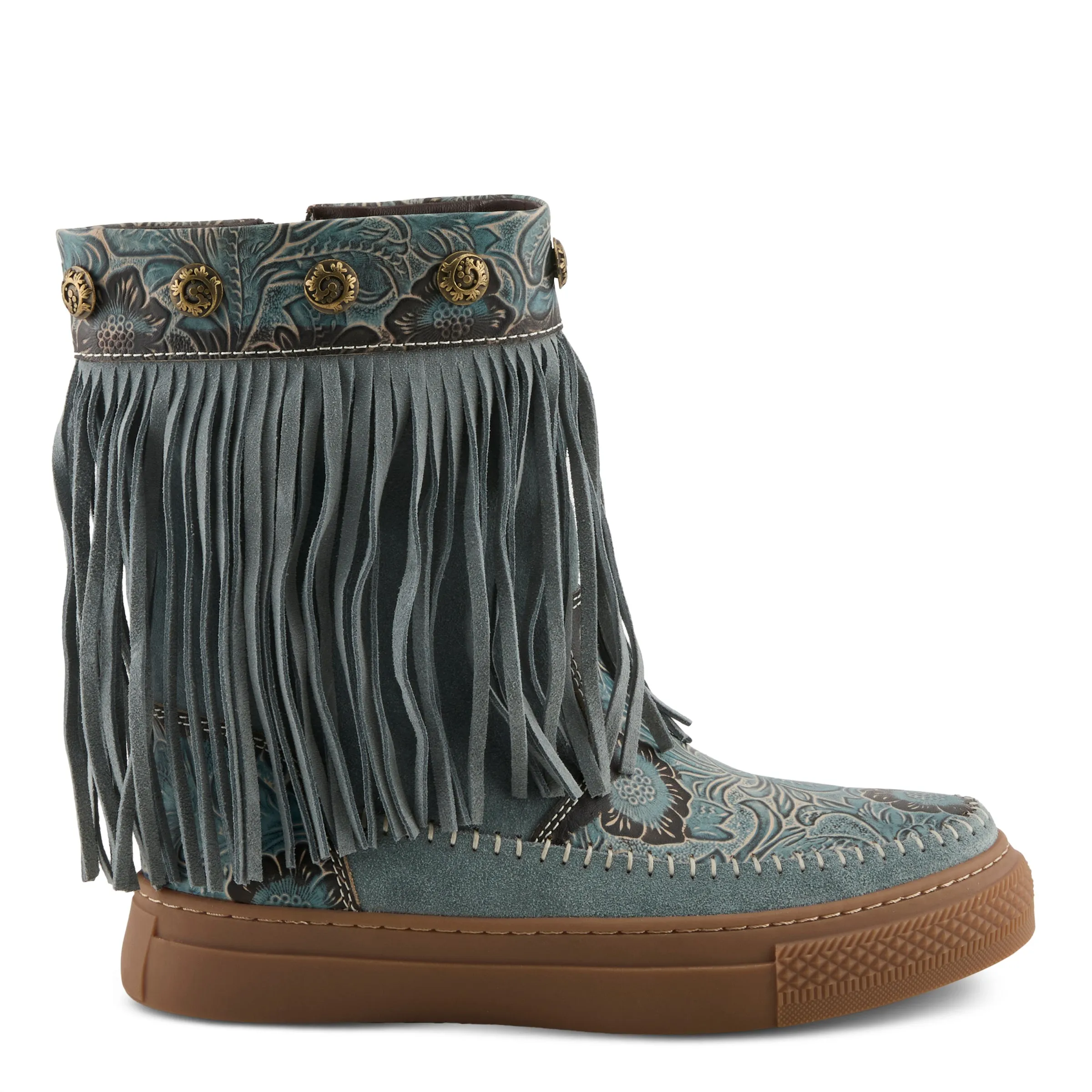 L'ARTISTE FRINGELY WESTERN MID CALF BOOTIE