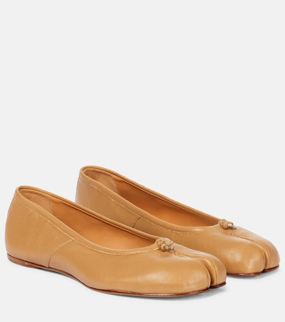 Leather ballerinas Tabi Maison Margiela, brown