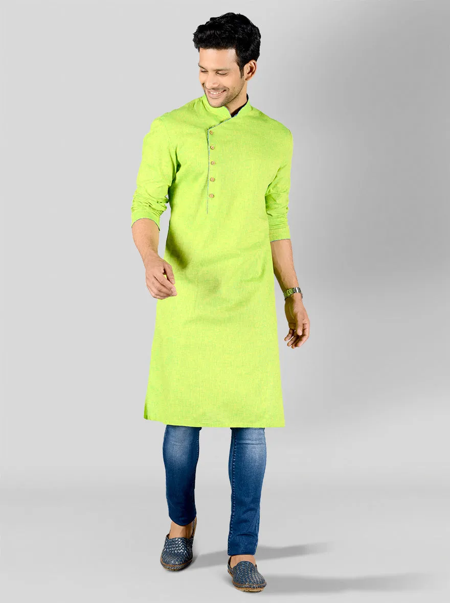 Lime Green Kurta | Azania