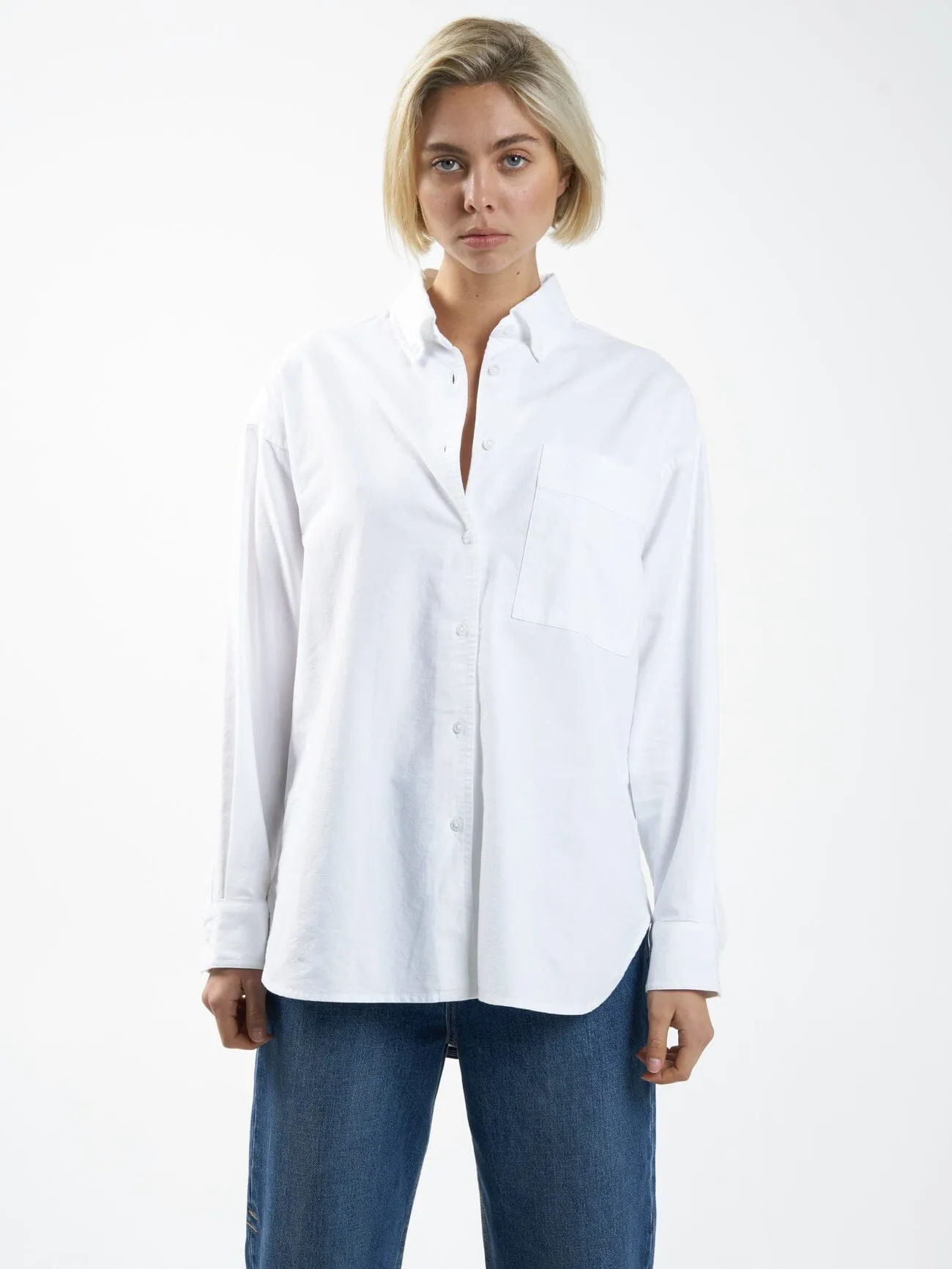 Maxwell Oxford Oversized Shirt - White