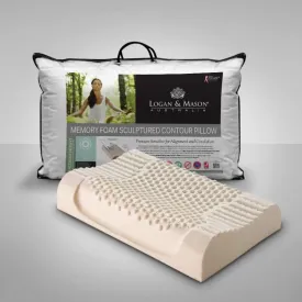 Memory Foam Sculptured Contour Pillow by Logan & Mason