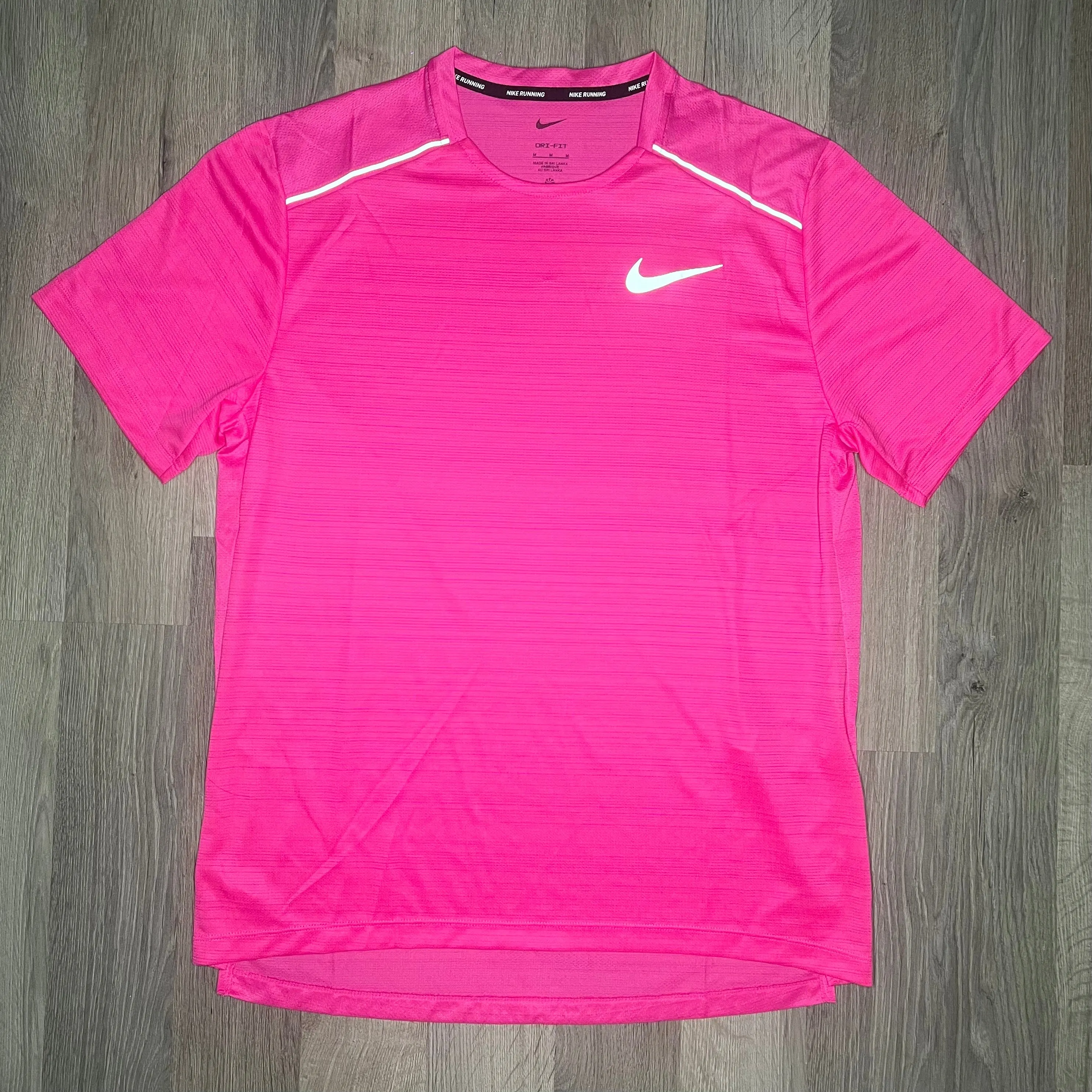 Nike Miler / Challenger Set - Tee / Shorts - Pink / Grey