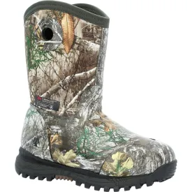 Rocky Youth Boys Realtree Edge Rubber Spike 400G WP Hunting Boots