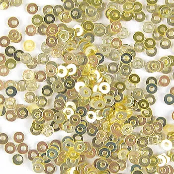 Sequins - Flat - Circle - 2mm - Pale Gold (S9)