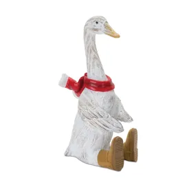 Setting Christmas Goose with Boots Figurine