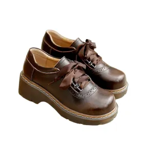 Toleet Dark Academia Oxford Shoes