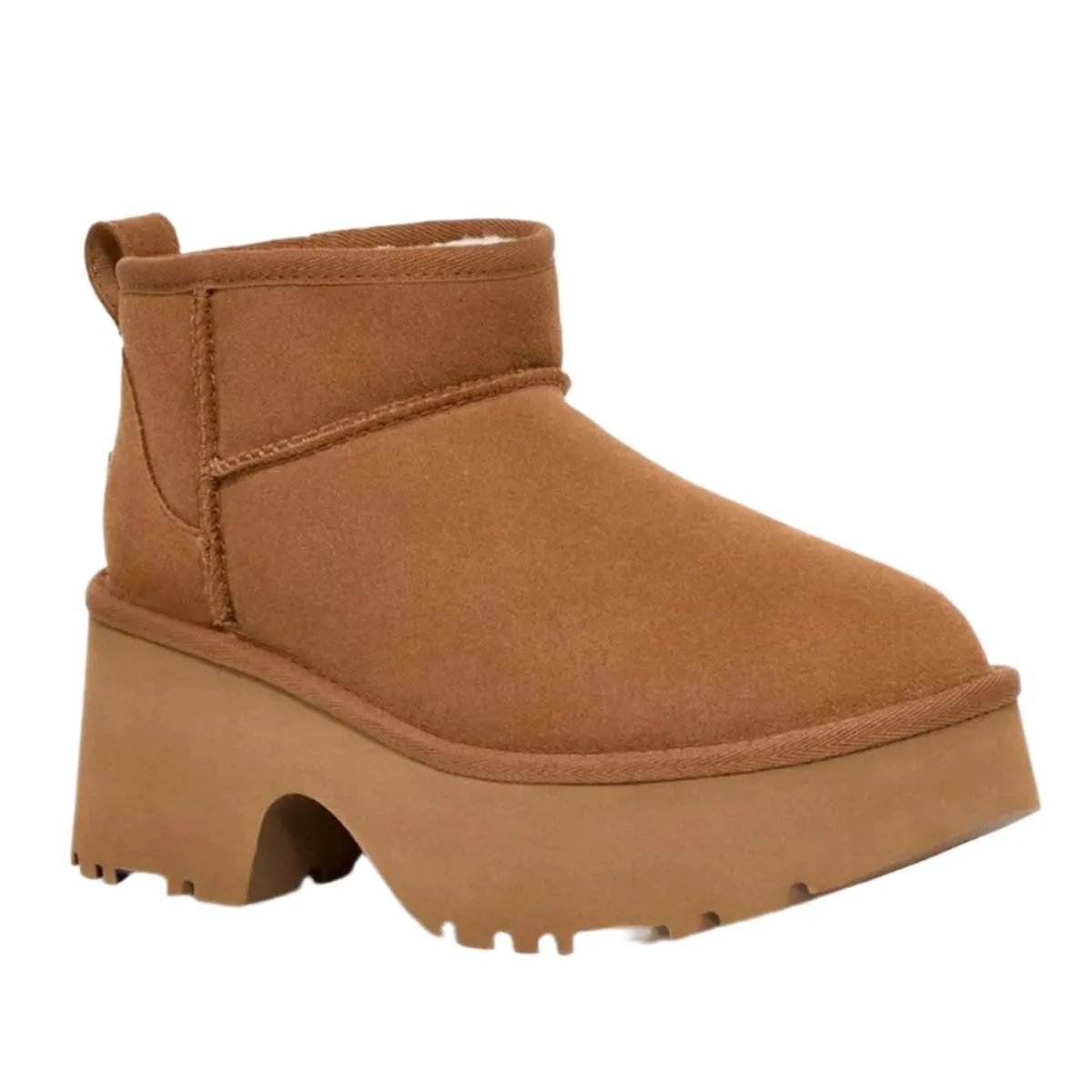 UGG ULTRA MINI HEIGHTS CHESTNUT BOOTS