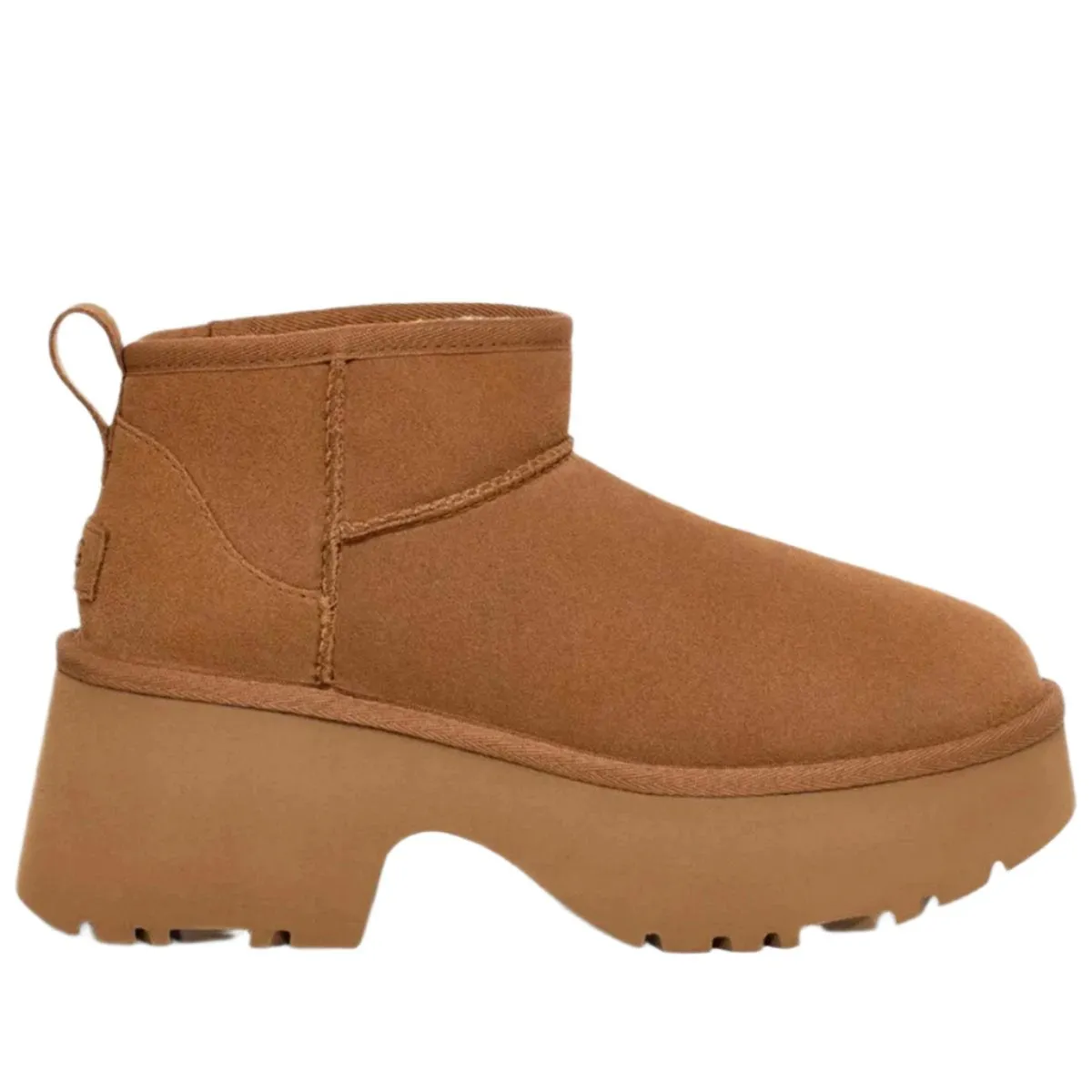 UGG ULTRA MINI HEIGHTS CHESTNUT BOOTS