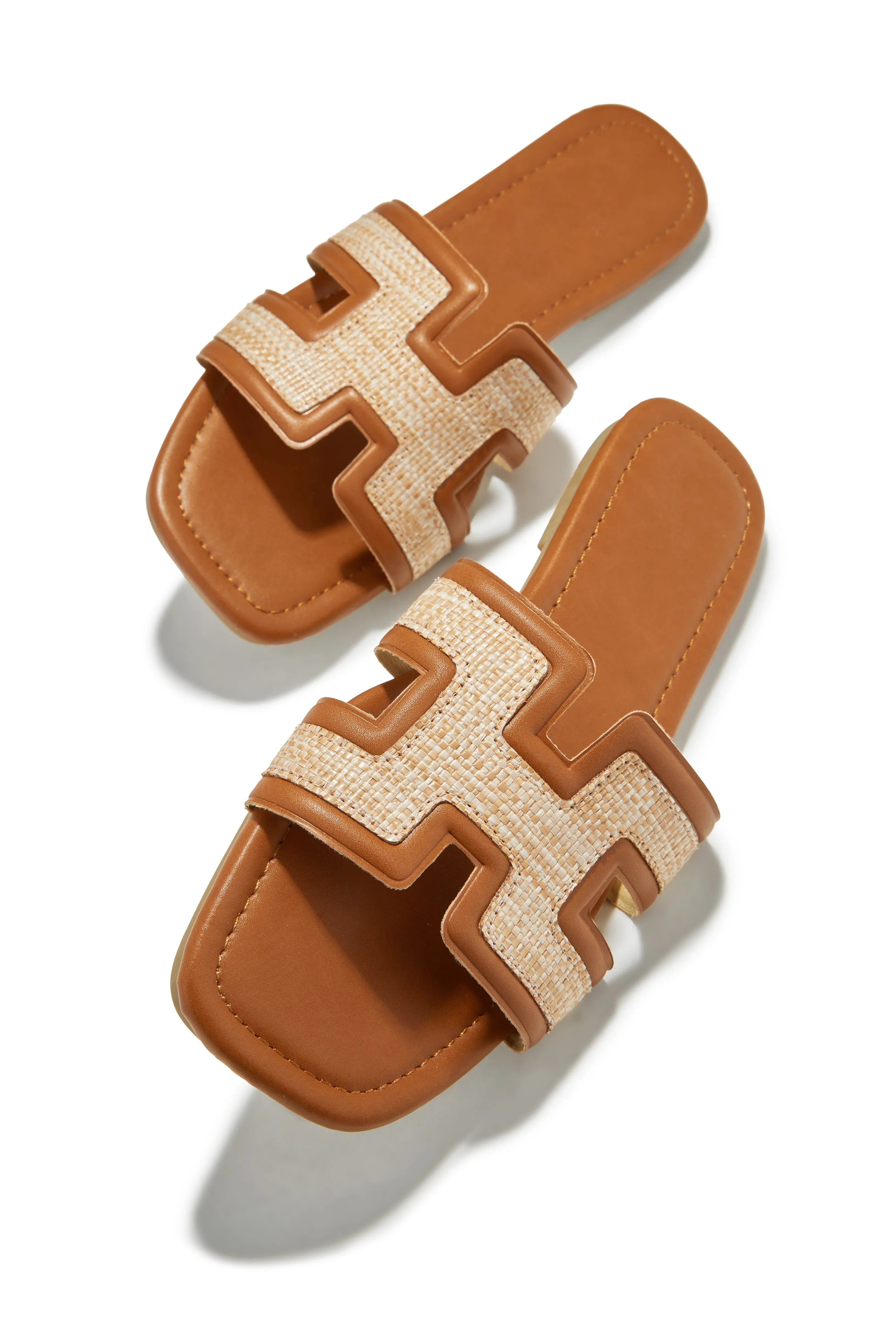 Yuliana Slip On Sandals - Tan