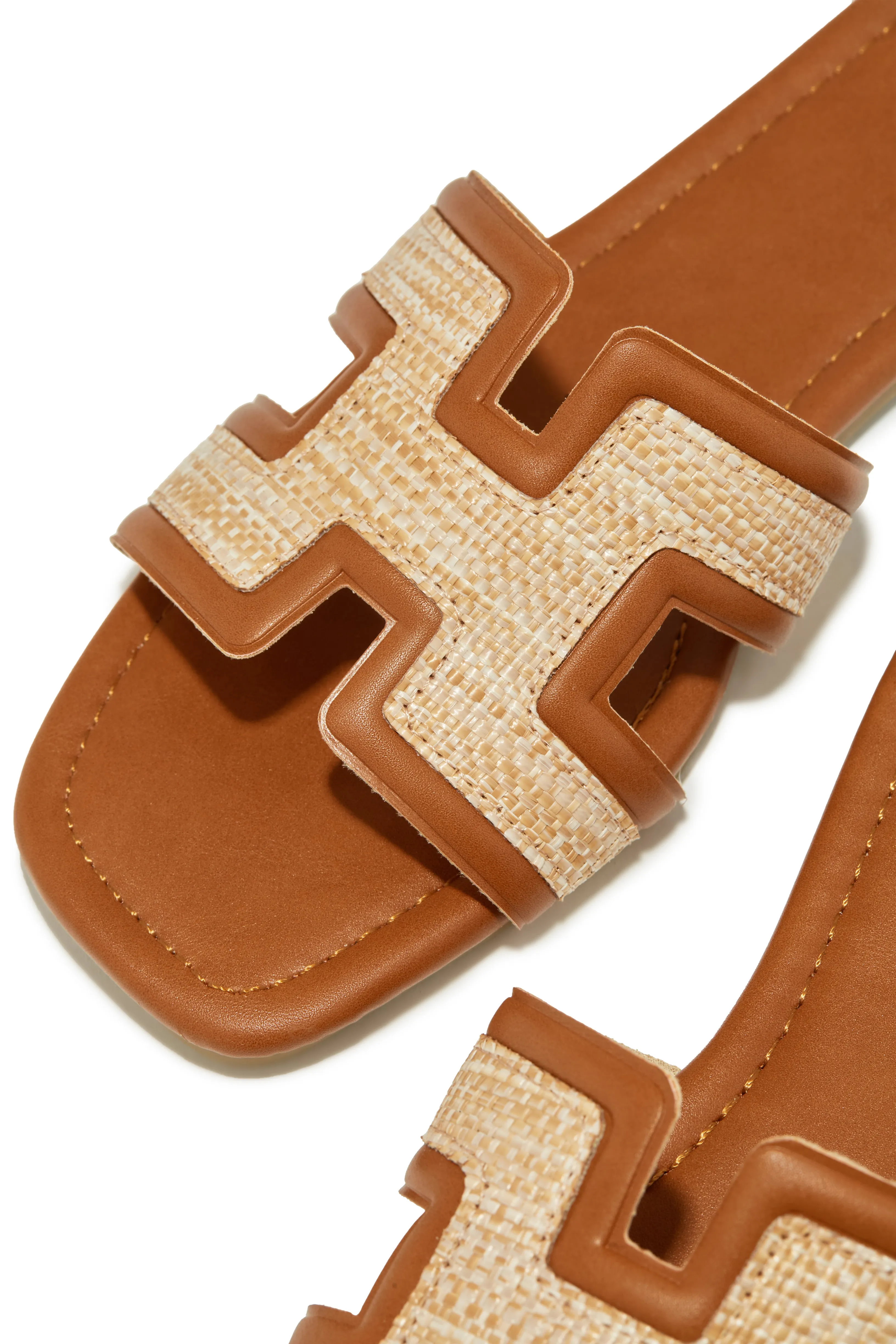 Yuliana Slip On Sandals - Tan