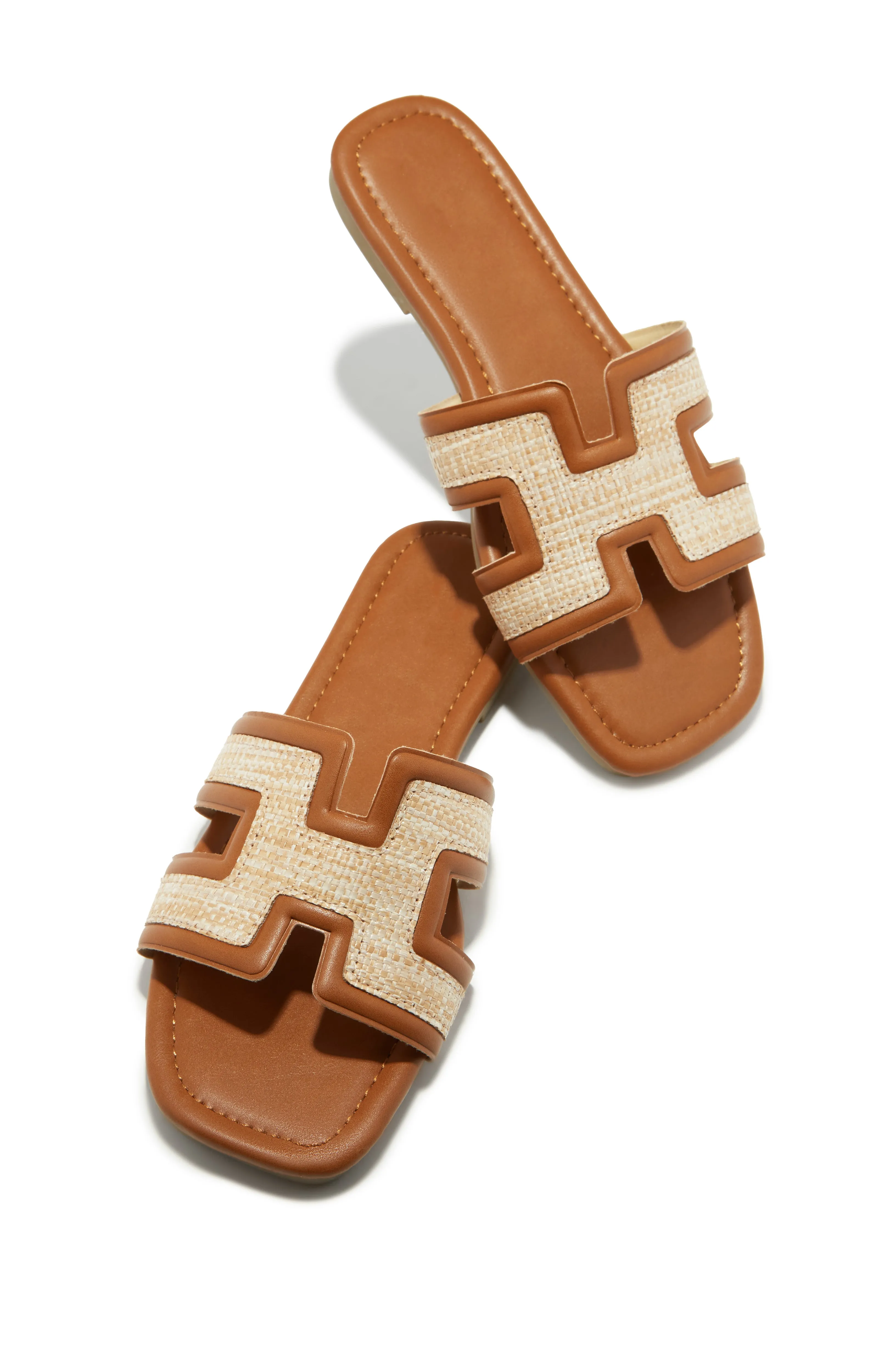 Yuliana Slip On Sandals - Tan